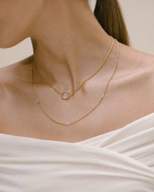 Amare Bezel Necklace