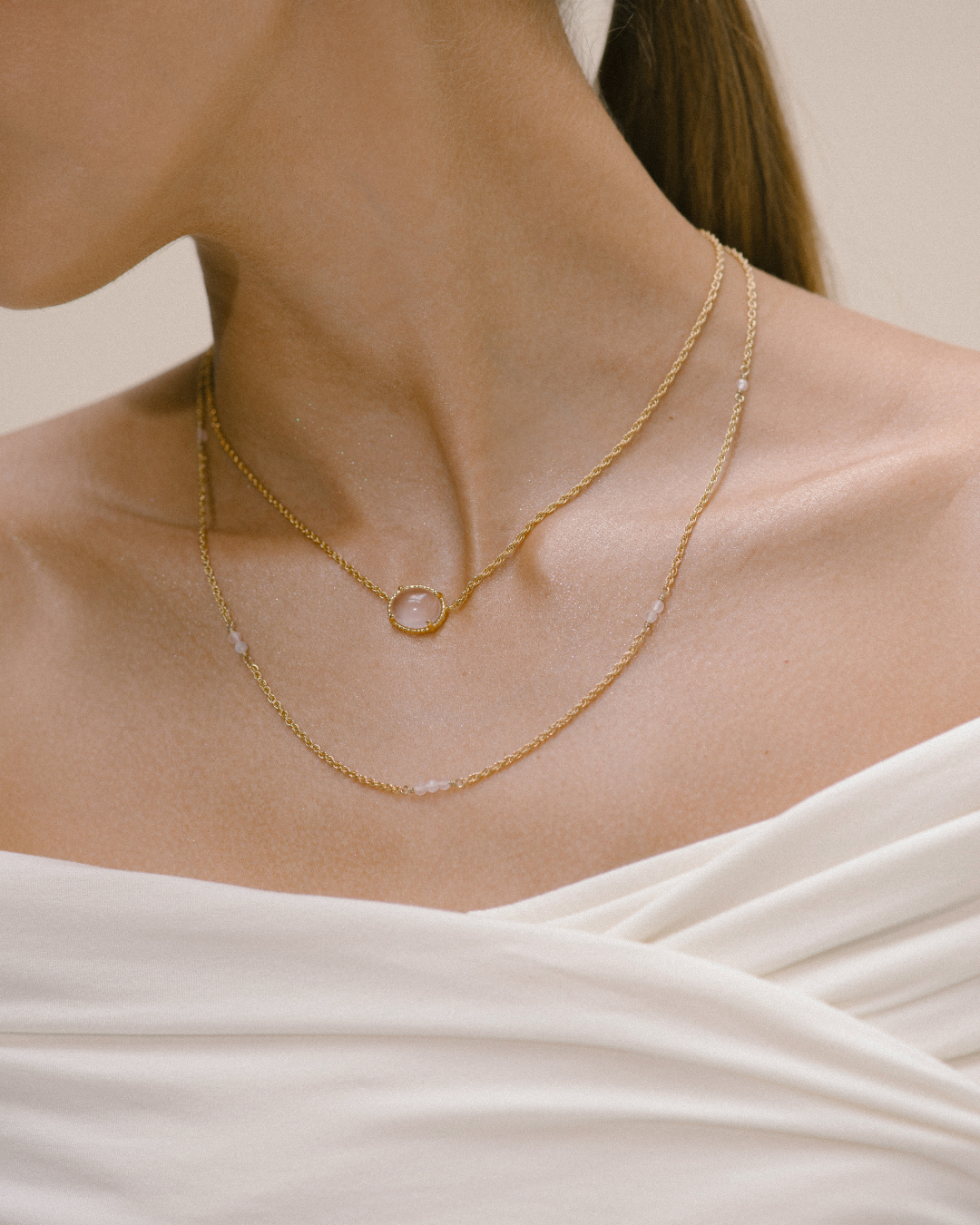 Amare Bezel Necklace