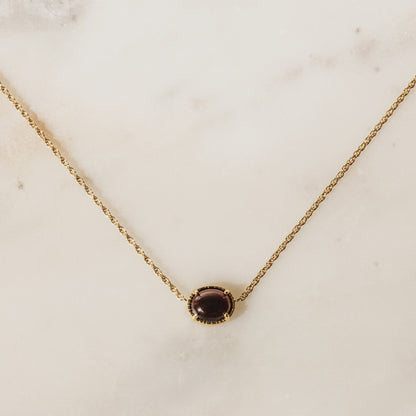 Fayén Bezel Necklace